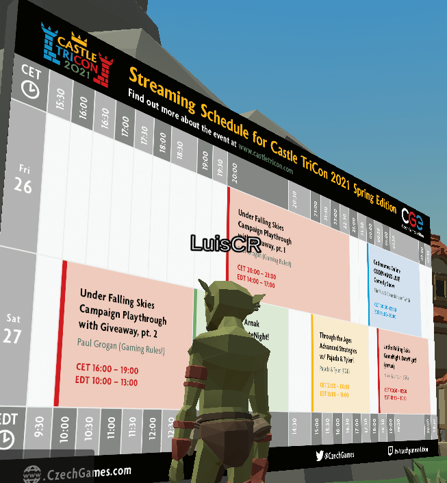 corobluis's tweet image. #castletricontest Don't mind me, just checking the schedule like a good troll.