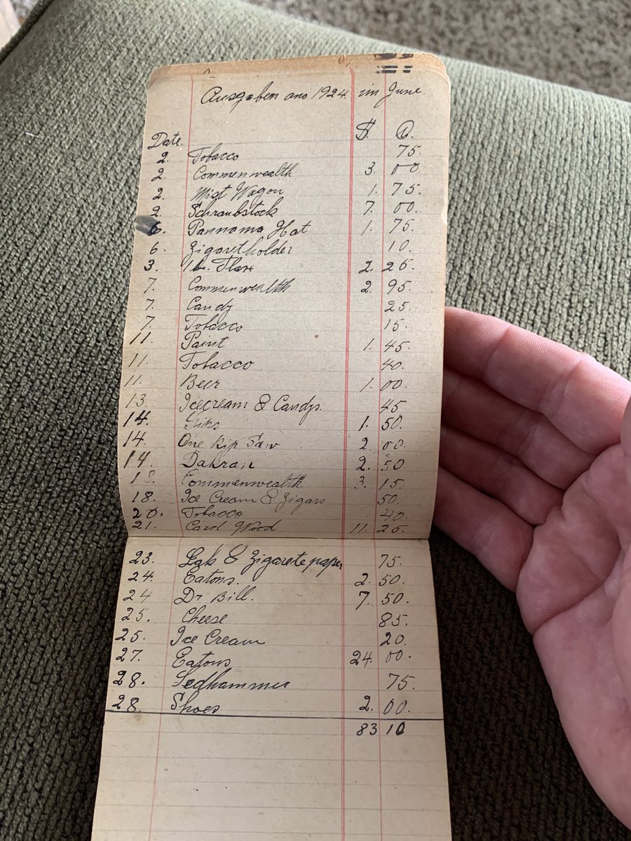 LloydWiebe's tweet photo. Found my Great Grandpa spreadsheet from 1924. I sure am glad they kept these notes. https://t.co/PCZLsOvHwU