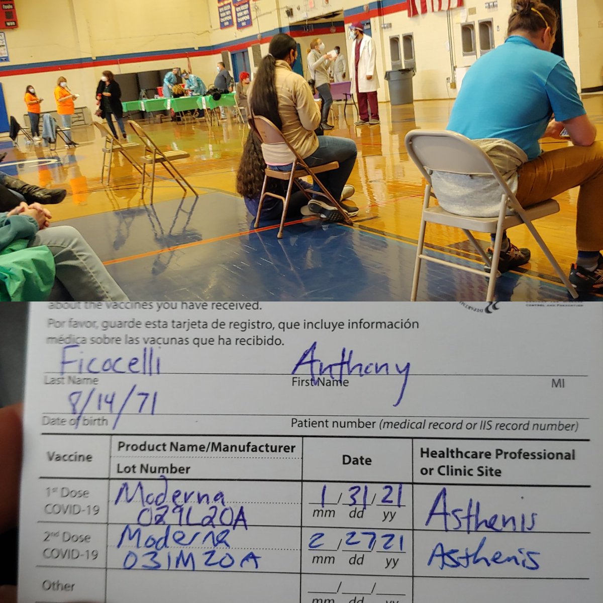 Fic27's tweet photo. Second vaccination in the books!
#CFPride #DOH #CFCityHall
@RIIL_sports @CFSchoolsRI @MariaForCF https://t.co/dcHffmJugZ