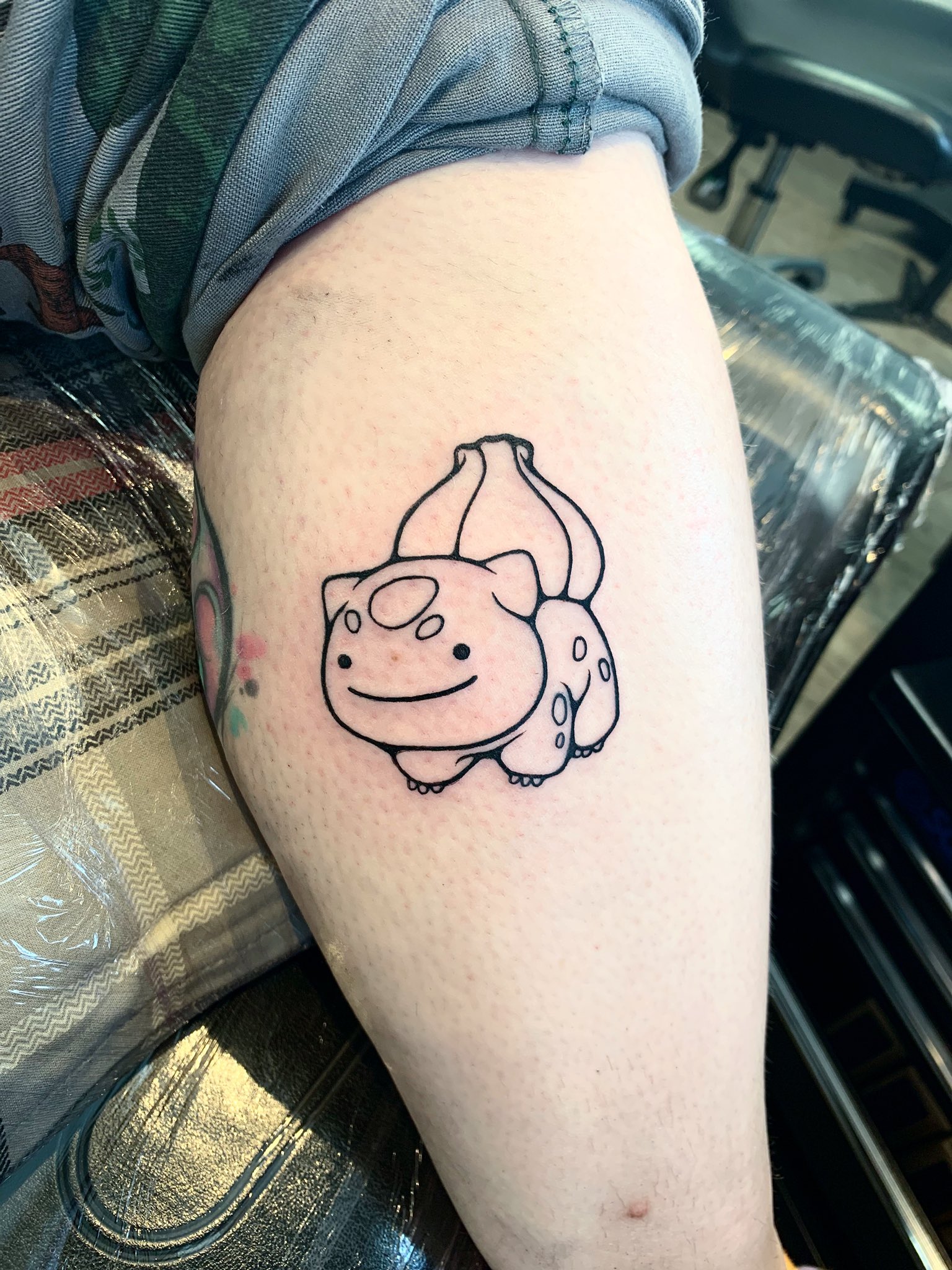 My first tattoo Minimalist Gengar  rpokemon