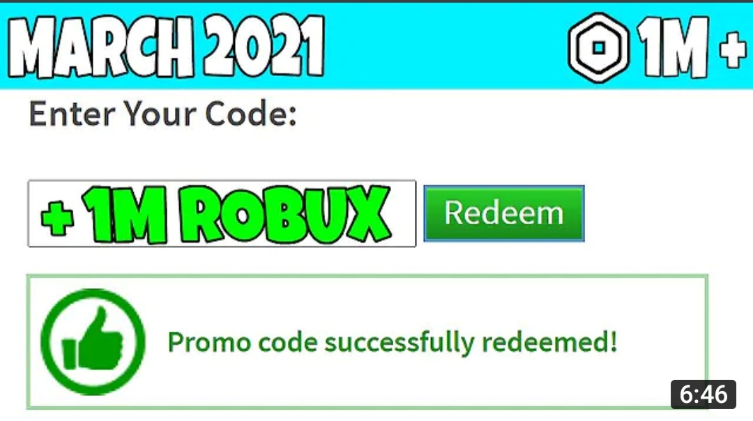 Ninja50Fan's tweet image. NEW ROBLOX PROMOCODES!
#Roblox #robloxpromocodes2021
#robloxpromocodes #RobloxDev
Get 'em here!👇
youtu.be/kF3KeDQ3alo