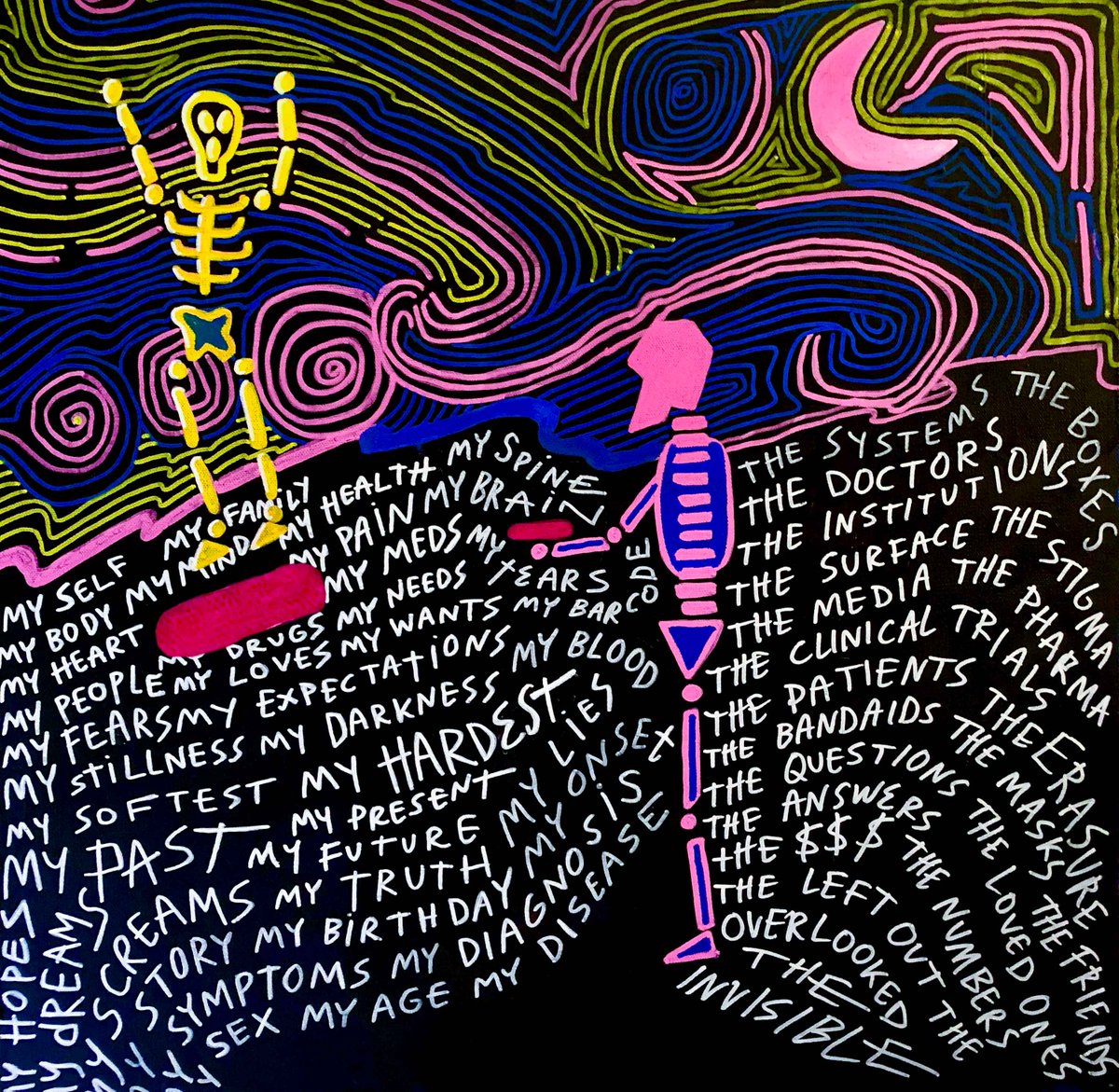 The_Intima's tweet photo. SUBMIT NOW! Two more weeks to send in your work for Spring 2021 Intima: A Journal of Narrative Medicine - https://t.co/tV74QcIwdo © The Invisible Starry Night by Sal Marx Fall 2020 Intima https://t.co/ta2BeHZ4TV