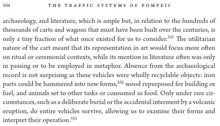 Abbildung von Seite 104 der “Traffic Systems of Pompeii”