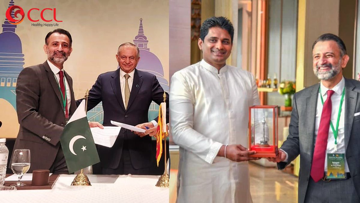 cclholdings's tweet photo. Mr. Kashif Sheikh, Chairman CCL, steered a team of Pakistani delegates of pharmaceutical manufacturers at the Trade and Investment Conference 2021, held in Sri Lanka, where a number of agreements were signed, indicating a step towards improving pharma drug production in Sri Lanka https://t.co/VcFcW8ON7F