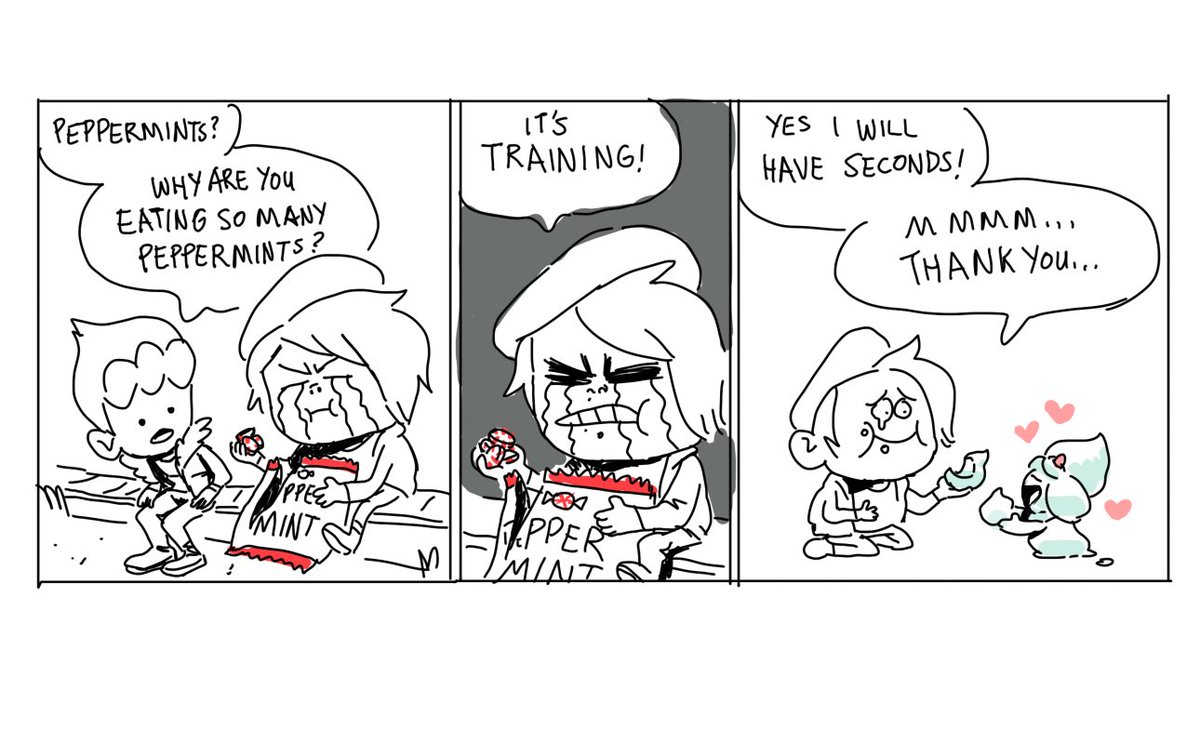 Lil throwback to some comics I made after I caught a perfect IV Mint Alcremie. I named her Toofpaste. 