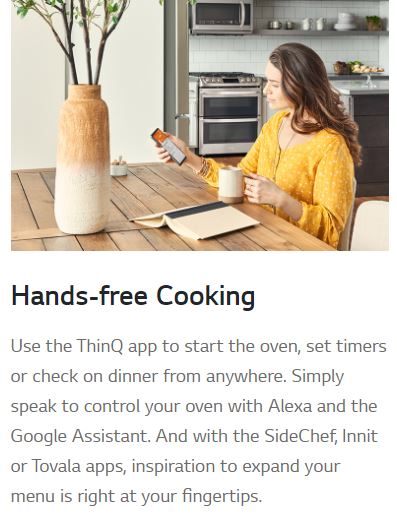 LGSParizoSW's tweet photo. #LGUS #LGProBake @LgCheriebrooks Who doesn't need a helping hand in the kitchen every now and then? With the new #LGRanges with #ThinQ we got you covered. https://t.co/EXfWVzGKNy