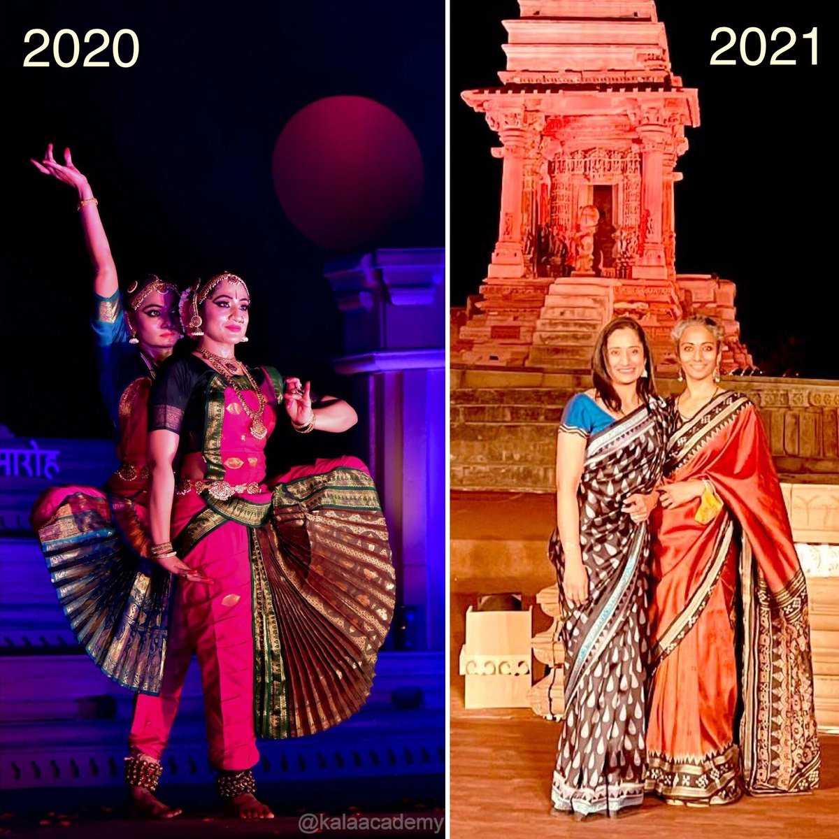 Back in #Khajuraho after a year! This time @bhadrasinha and I relived the magic with the audience under a starlit sky. #KhajurahoDanceFestival is an enthralling experience set against this heritage site! Also discover more of beautiful MP @MPTourism @minculturemp #IncredibleIndia
