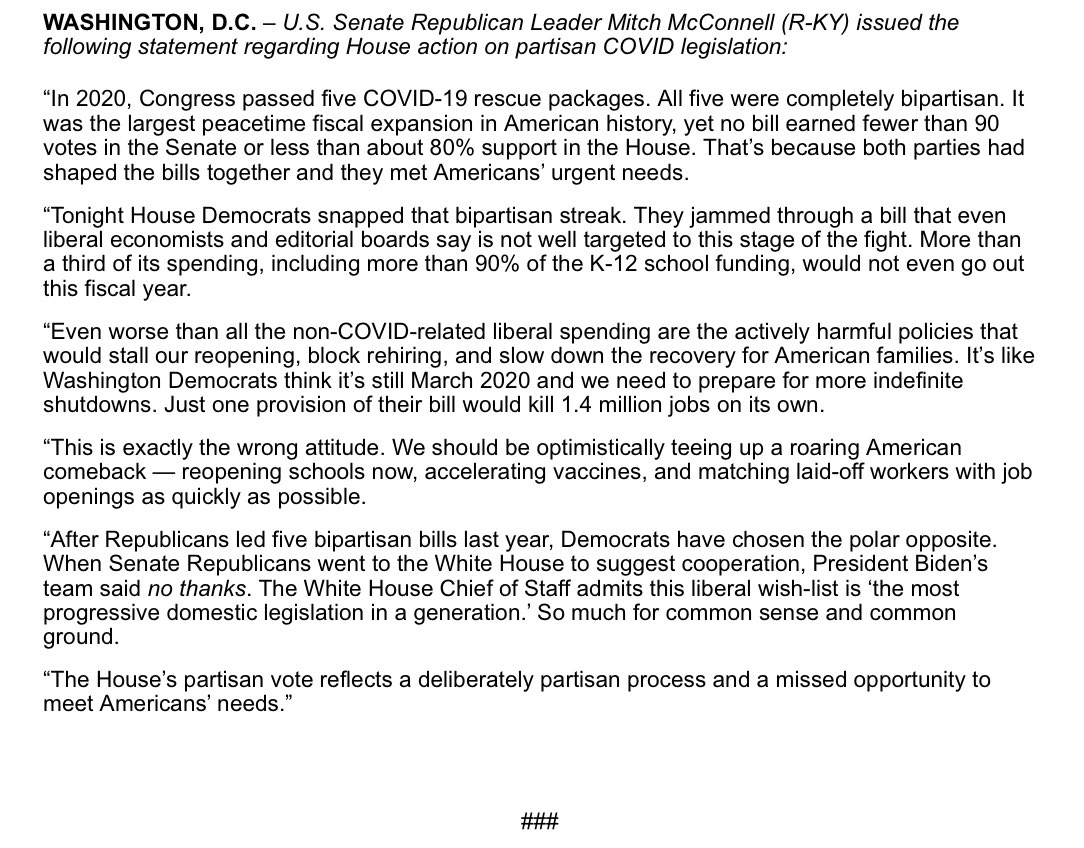 U.S. Senator Mitch McConnell tweet media