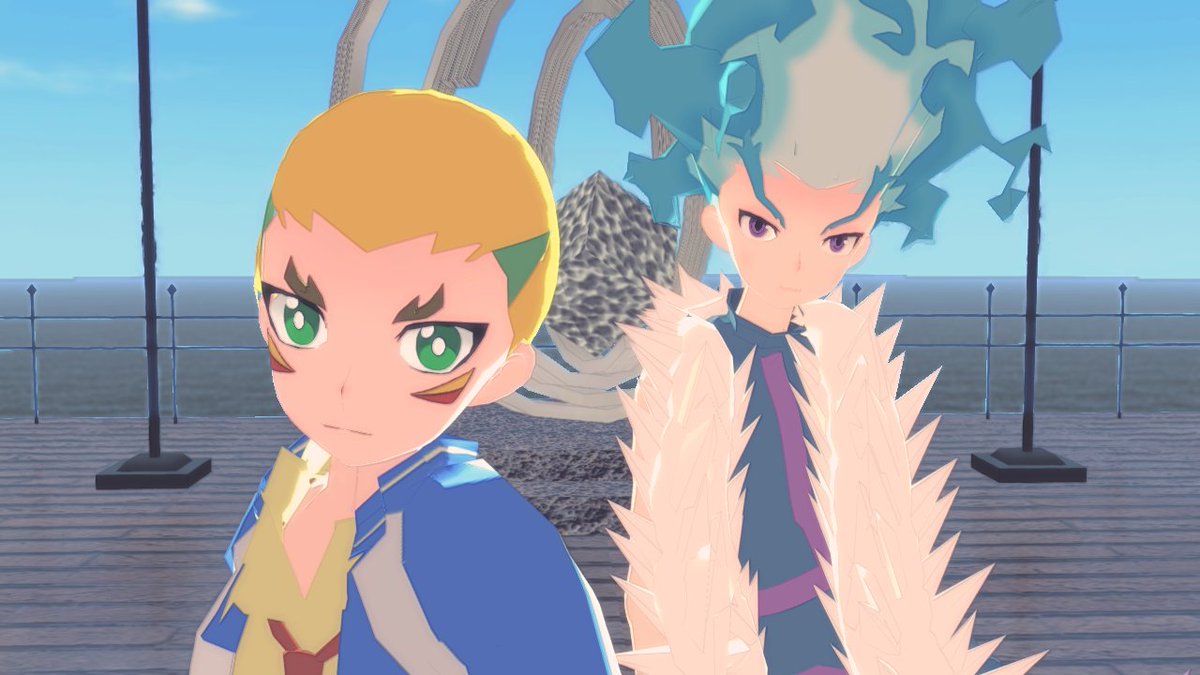MmdTwo's tweet photo. Lui and Drum are now ready to show you their moves :)

https://t.co/Q20YIqslch

Check the YT description for downloads please :3

#MMD #BeybladeBurst https://t.co/pwW6M8yJ1l