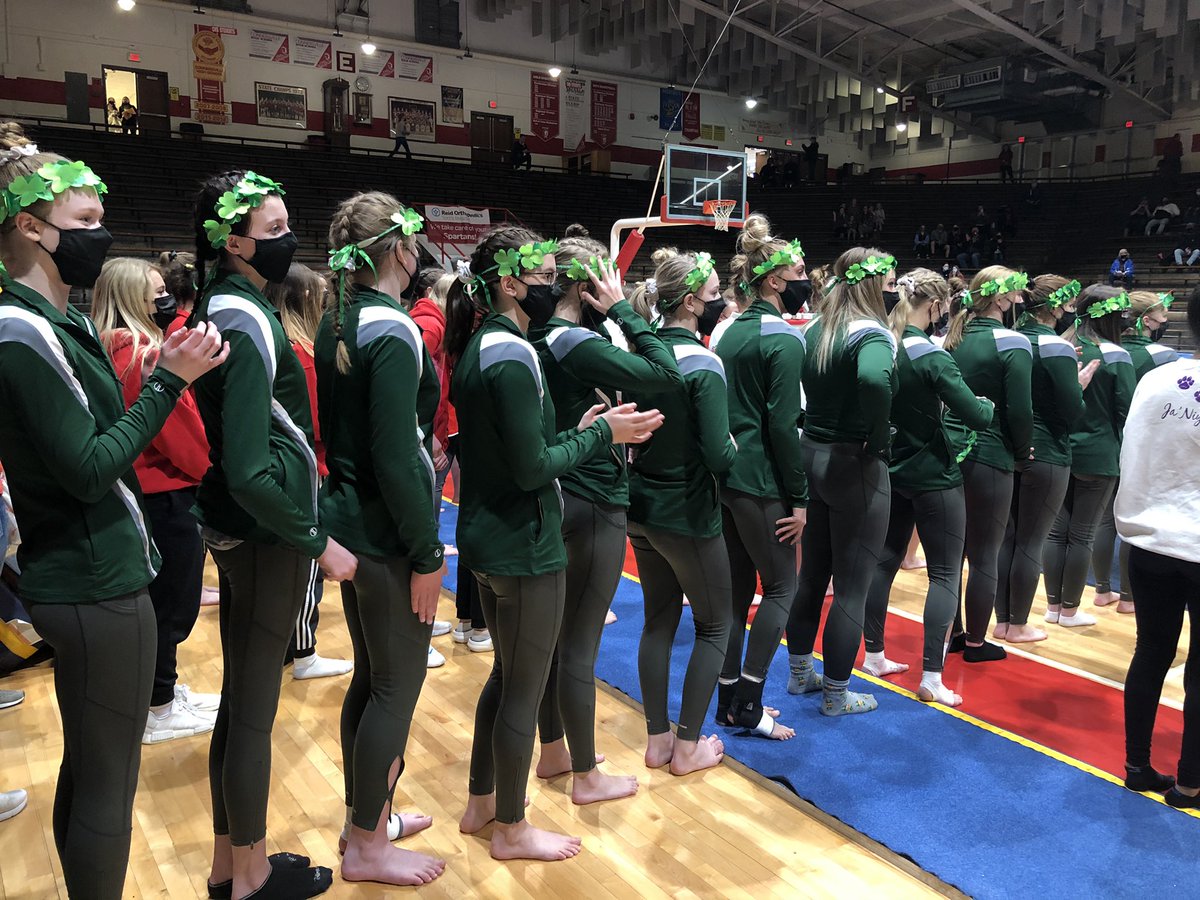 nchsgymnastics1's tweet photo. SECTIONAL SATURDAY! Let’s bring it ladies☘️💚 https://t.co/j0IArpoFzr