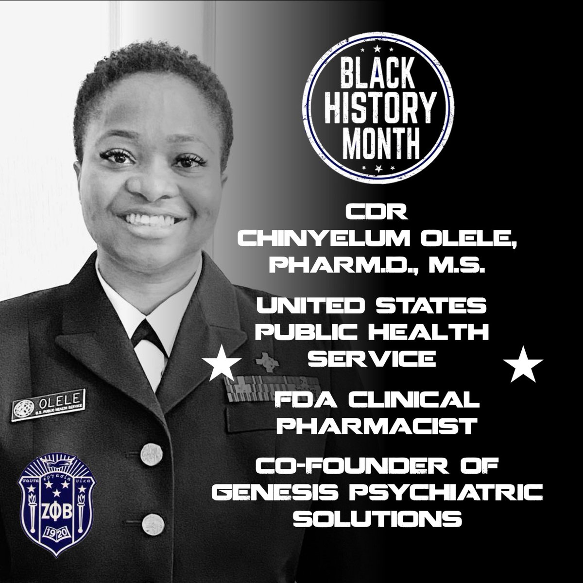DoctorOlele's tweet photo. #RT @GPSmindset: EVERY MONTH IS BLACK HISTORY MONTH.
CDR Olele is an active duty officer with the United States Public Health Service & a clinical pharmacist.
#mindset #mentalhealth #attitude #gpsmindset #blackhistorymonth #blackhistory #fda #pharmaci… https://t.co/87JlLPxjUA