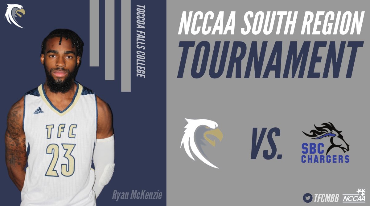 TFCMBB's tweet photo. It’s Game-Day!!

It’s the championship round of the NCCAA South Region Tournament! 

Students, show up and show out for YOUR team!

TFC 🆚 Southeastern Baptist (@SBC_Athletics)

Details⤵️

⏰: 4:00 PM EST
📍: Toccoa Falls, GA
📺: https://t.co/0trdUDu9UN…

#SoarTogether #TheFalls https://t.co/nVdQ0k9mUS