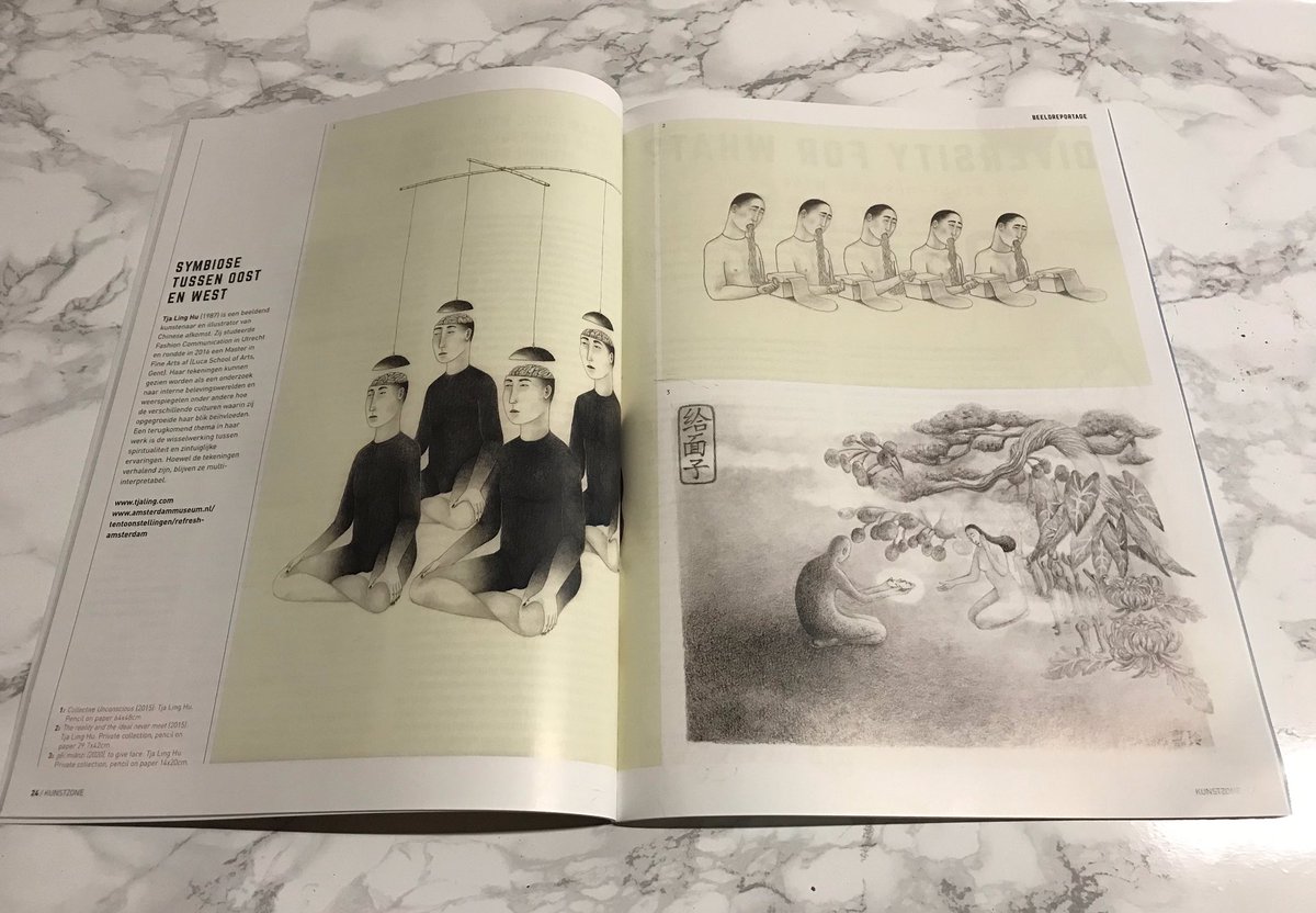 While these drawings all have been sold, you can enjoy them in this month’s dutch art magazine Kunstzone.

#artmagazine #artworks #emergingartist #drawings #privatecollection #buyart #worksonpaper #visualart #pencilart