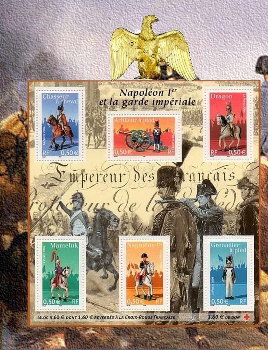 barbierjeanf's tweet photo. Hi,
Napoleon 1st and his imperial guard, A4 photo print with block of stamps, creation signed JFB
https://t.co/t4DNEQCc7v
#ImperialGuard #Napoleon1st #digitalart #walldecoration #singlemodel #redcross #ideamensgift #A4photoprint #military #artandcollection #GeneralBonaparte https://t.co/kCuQNEzrSK