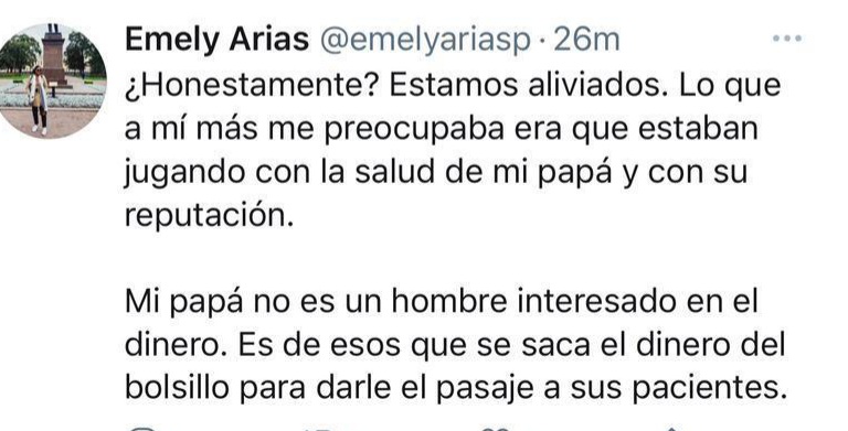 gcarrion013's tweet photo. #EmilyArias, hija de #PlutarcoArias, ministro salud pública; cancelado por pdte Abinader.

"Nos olvidamos de los combustibles ".

"Estaban jugando con la salud y reputación de mi papá ".

"Mi papá se saca el dinero del bolsillo para sus pacientes". https://t.co/chgDopqiCs