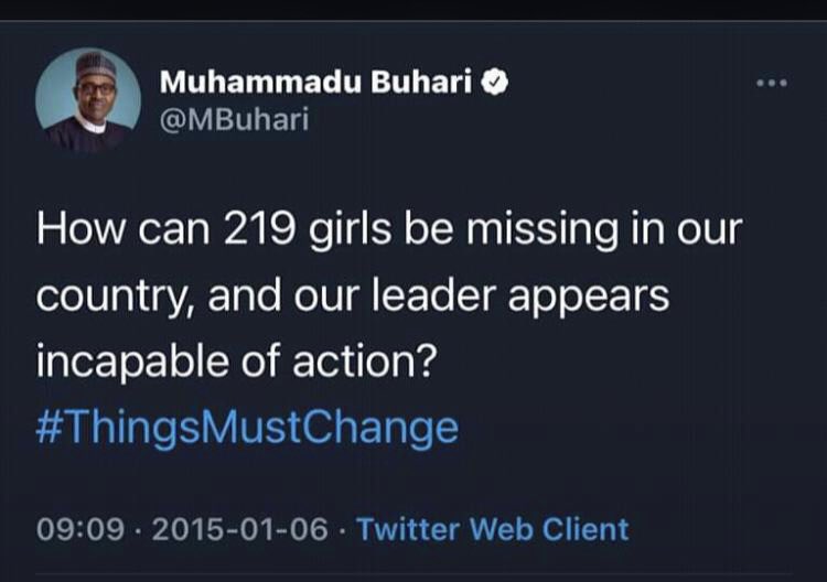 VP_General's tweet photo. This was in 2015, now the whole schools and country is missing. Just what are we doing #RAMSOM ?
@MBuhari @ProfOsinbajo @DrOlufunmilayo @renoomokri @DONJAZZY @GEJonathan @GuardianNigeria @LeadershipNGA @NigeriaInfoAbj #ThingsMustChangeForTheBwtter https://t.co/JOoJCUnilr