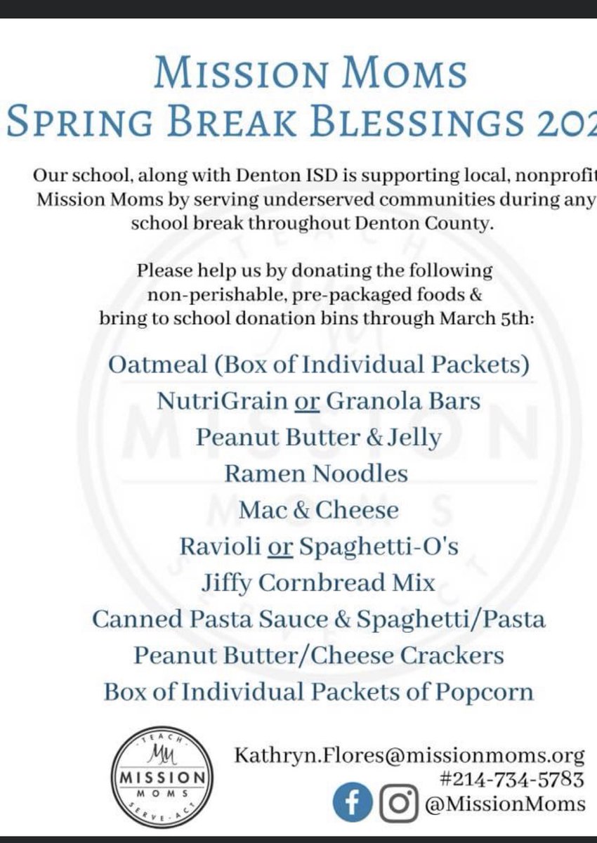 SamHouston1982's tweet image. Donations can be dropped off in the McMath office all this week during the school day or from 4-6pm in the back of Blanton Elem. March 1st-4th.