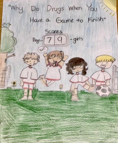 VetriRenee's tweet photo. Yet another year..and 2 more students, Kiera &amp; Raizen were chosen as Finalists for the 2020-21 Partnership for a Drug- Free New Jersey’s “Fun Things to Do Instead of Drugs” 🖼 contest. I am feeling SO PROUD.. once again!!! Good luck girls! 🤞🏻🤞🏻 🏅🏅@AlanBShepPrin @OBSupCittadino https://t.co/OTUe4LyMdp