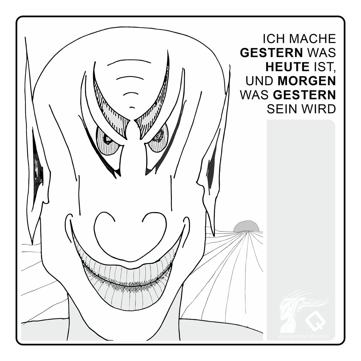 Gestern ist das Heute von Morgen 😉
#karikatur #cartoon #zeichnung #mabopix #illustration #comic #aussagen #skizzenbuch  #skizzen #scetch #cartoonart #cartoonartstyle #cartoons