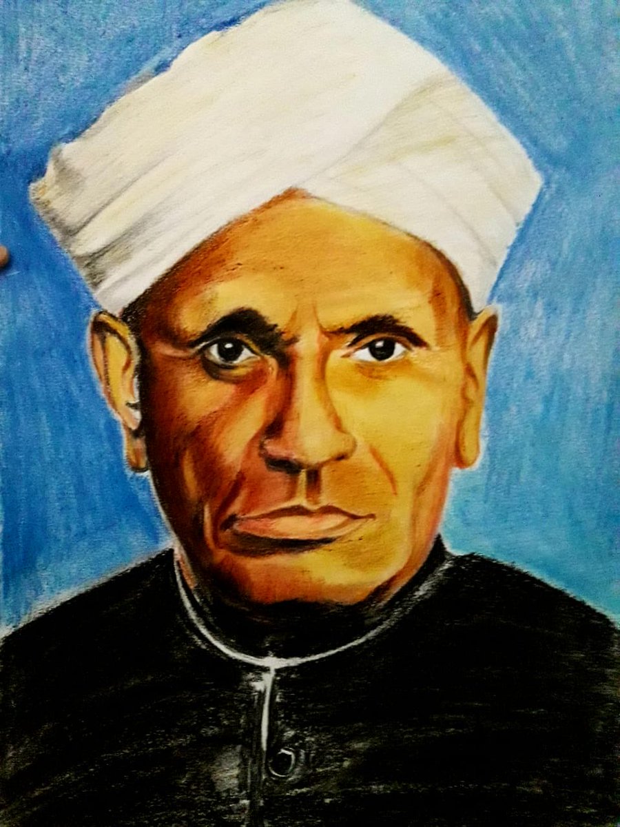ProfAnilKumarT1's tweet photo. Salutations to the genius of Sir C V Raman by painting a portrait of the great inspiration for Indian scientific fraternity by Mr Preetam Santikari, a dedicated employee of our Institute who is blessed with nice painting:sketching skills ⁦@VCofficeBHU⁩ ⁦@DrRPNishank⁩ https://t.co/mK3N5gSh5b