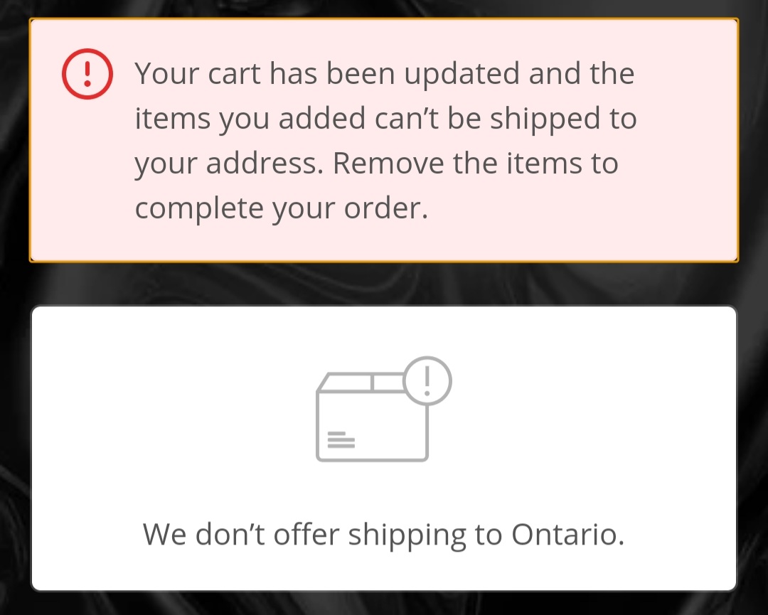 JessSomeNails's tweet photo. .@holotaco why is it telling me you don't ship to Ontario? https://t.co/iyxKR0vd0C