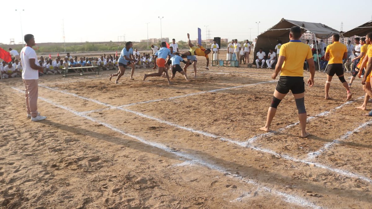 crpf_rtc's tweet photo. Glimpses of Kabaddi Match played between Delta &amp; Echo Coy of 13th Batch Basic Training (Sportsperson) at the sports complex of RTC CRPF, Jodhpur (Raj) on 26/2/2021. https://t.co/ucuCNDCThu