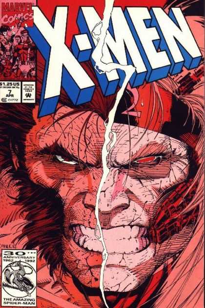 ShapesByJosh's tweet photo. @alexgriendling One of my favorite covers growing up was X-Men #7 by Jim Lee, 1991 https://t.co/6oahYG3k4w
