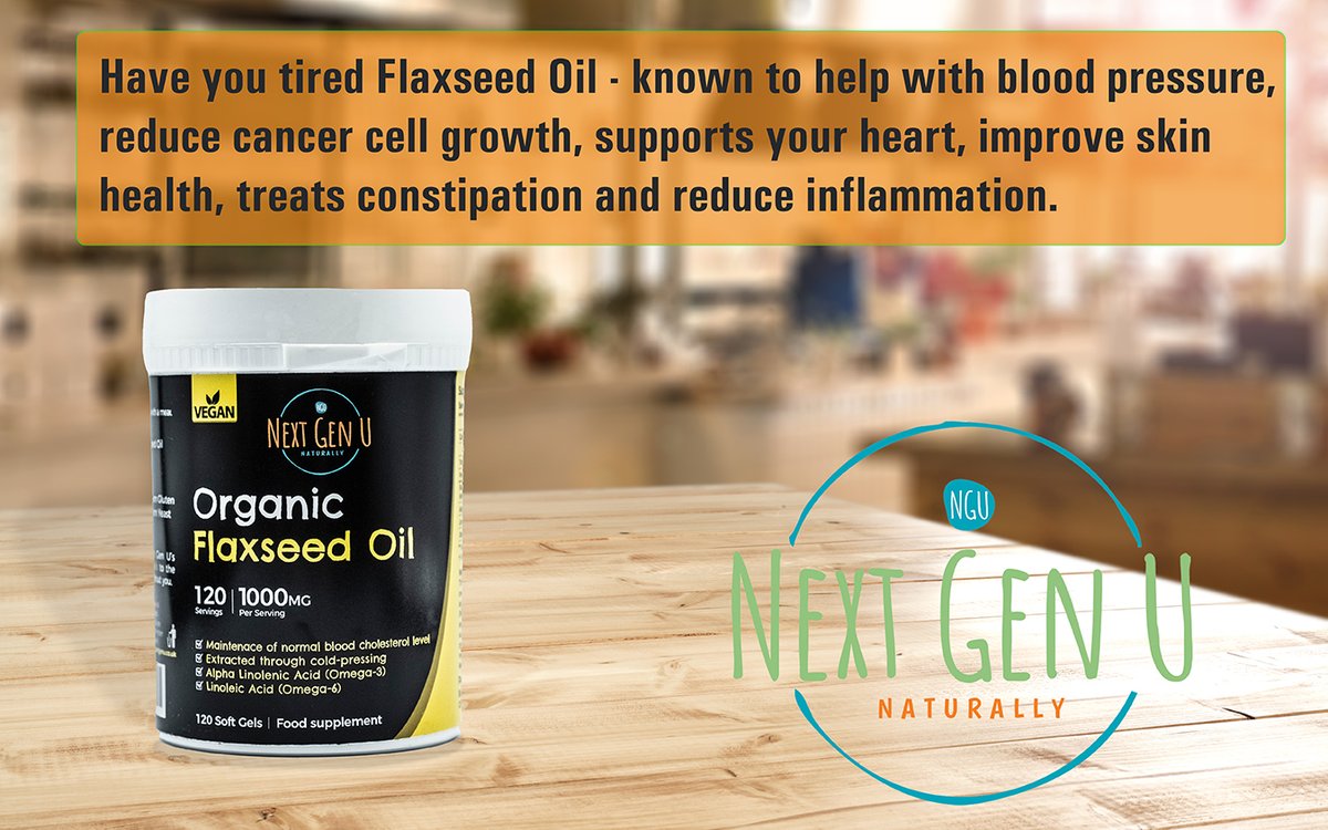 NextGenU2's tweet photo. Flaxseed Oil has been shown to support normal cholesterol levels, maintain healthy skin, hair and nails and healthy bones and joints. FREE UK DELIVERY when you spend over £20.00  https://t.co/OC4hYpn1Fe

#flaxseed #skincare #nailcare #nextgenu https://t.co/gJ4ZSEsqel