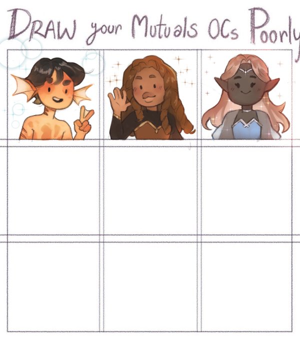 só três mutuals comentaram ent só fiz eles aa

OCs de: @virusgenesis / @ardnaelx  / @pessoinhalaura https://t.co/B3G23l9XMq 