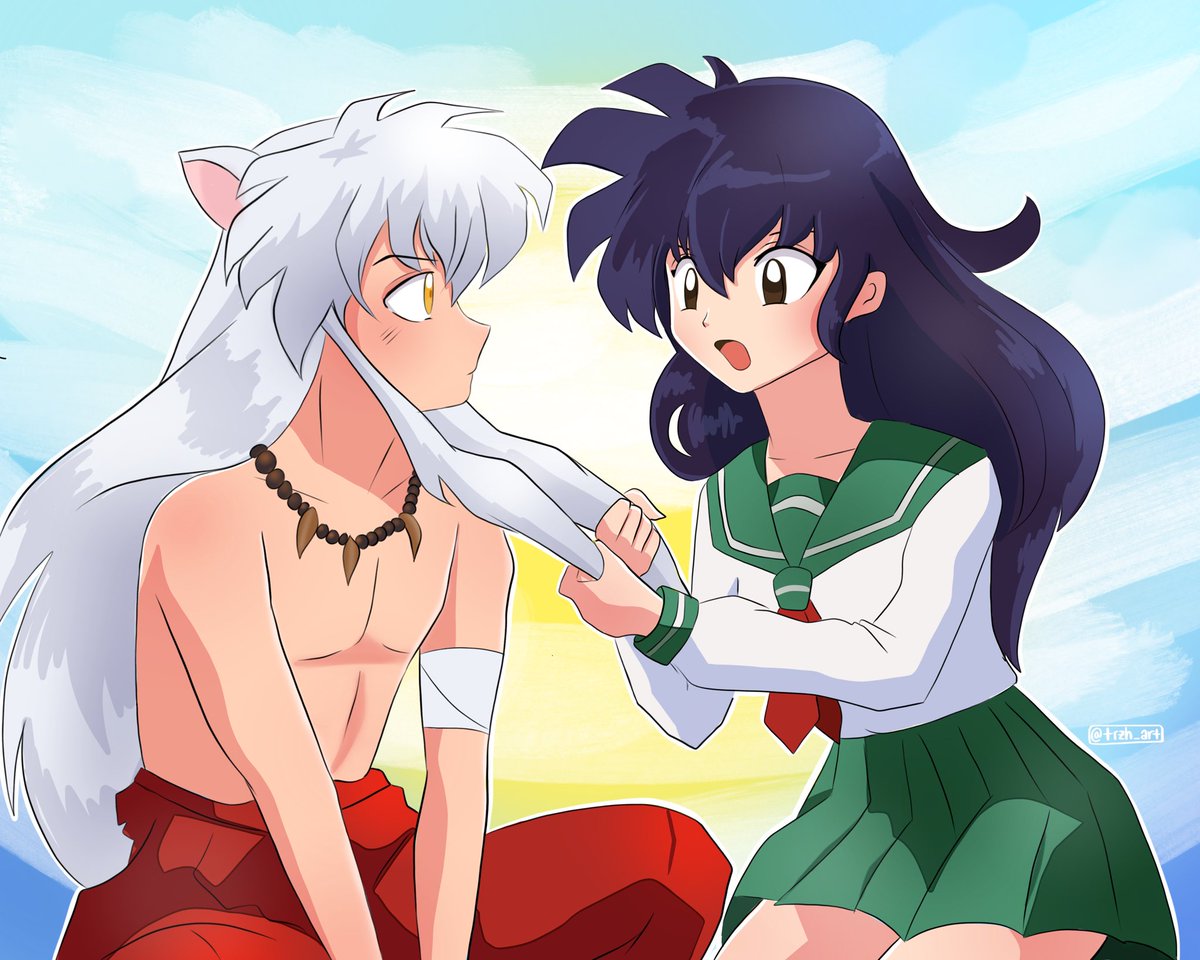 trzh_art's tweet photo. My babies 💕 #inuyasha #kagome #fanart https://t.co/RCRw7ubDt3