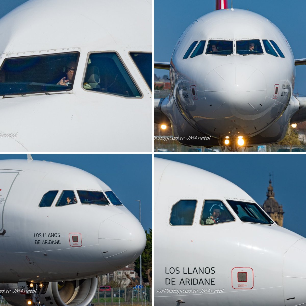 #SabadoNoche
Qué mejor que pasarla con la secuencia de saludos de la tripulación del <a href="/Airbus/">Airbus</a> #A319 de <a href="/Iberia/">Iberia</a> de hoy al aterrizar en <a href="/DonostiAir/">Donosti Aeropuerto</a> #LESO por pista22 autorizada por <a href="/controladores/">😉Controladores Aéreos 🇪🇸</a> 

#VientoDeCola
#VuelaDesdeHondarribia 
#EsDeAviadorSaludarAlSpotter