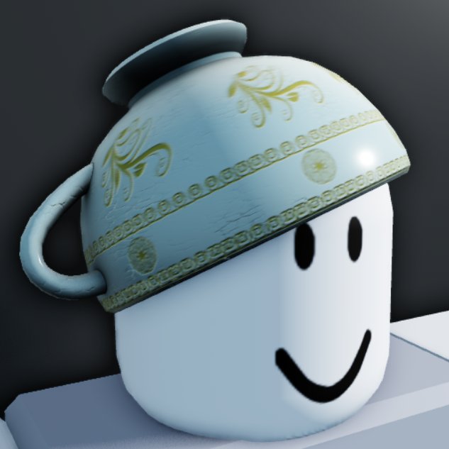 ICENODE_RBLX's tweet photo. Fancy Teacup Helmet - UGC Concept by ICENODE https://t.co/2xfrCw3ieT