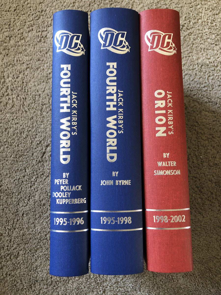 DC’s Fourth World output from the mid-‘90s to early ‘00s. Used half-binds with different cover stocks and really like how these turned out.