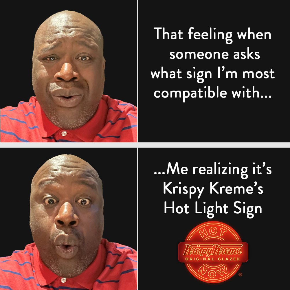 This is me ✋ Who else can relate? 🤣
#krispykreme #hotlight #hotsign #doughnuts

$5 Original Glazed dozens at participating US shops during hot light hours during this weekend. See you there👋🍩 All info bit.ly/3aIR3Xs