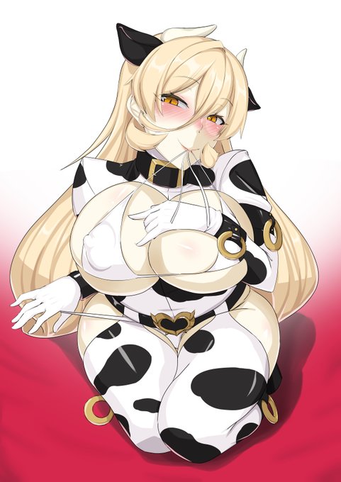 牛水着ではなく、牛ボンテージにしてみた。
#ふーんウィッチじゃん 