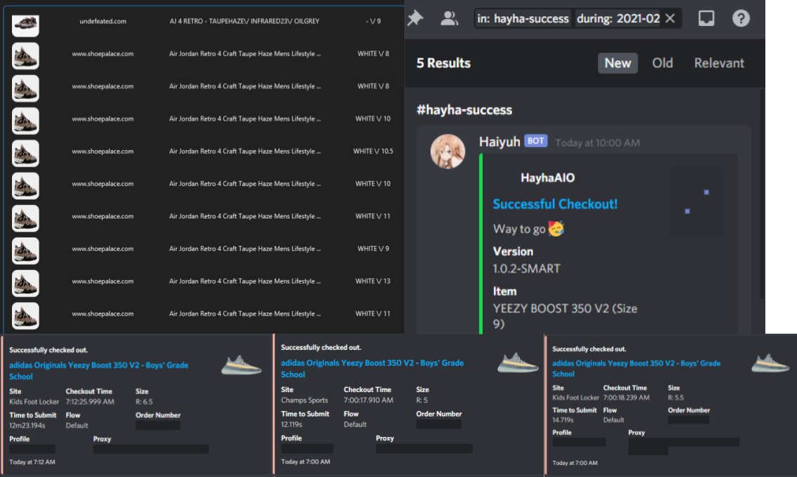 10 taupes, 9 Yeezys. Overall not a bad drop beside the Footsites atrocity  

Bots: <a href="/balkobot/">balkobot</a> <a href="/whatbotisthis/">WhatBot</a> <a href="/whatbotsuccess/">What Success</a> <a href="/HayhaBots/">Hayha Bots</a> 

Proxies: <a href="/NotifyProxies/">burner</a> <a href="/ProxiesBlackhat/">BlackHat Proxies</a> <a href="/_HellWorld/">Hell World</a> 

Groups: <a href="/AMNotify/">AMNotify</a> <a href="/paradoxnotify/">Paradox AI</a> <a href="/NotifySquared/">N2</a> <a href="/SteadySole/">Steady Soles</a> 

S/O: <a href="/CookDojo/">Cook Dojo</a>
