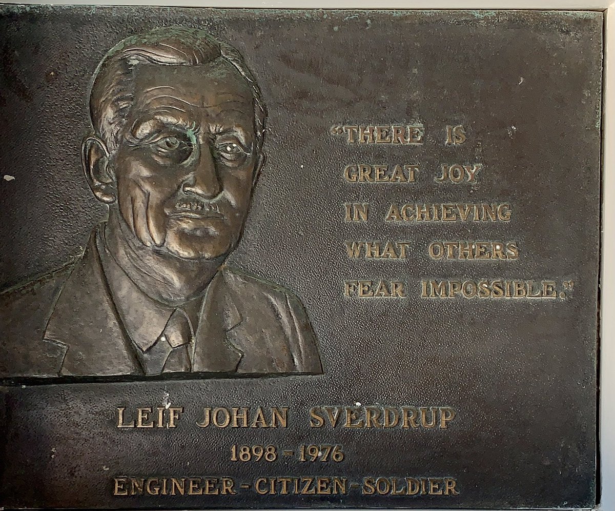 GorloksSoftball's tweet photo. Finding inspiration from our building’s namesake today. “There is great joy in achieving what others fear impossible”. #Sverdrup @websteru https://t.co/F8OEihYWuX