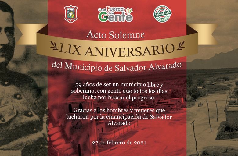 Estamos de manteles largos, nuestro municipio cumple 59 años de autonomía.
Felicidades, #SalvadorAlvarado