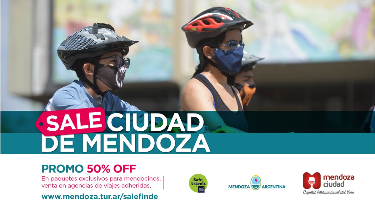 ciudaddemendoza's tweet photo. #SALEciudad, #SALEfinde
El programa provincial ofrece a turistas mendocinos/as paquetes turísticos que incluyen alojamiento, gastronomía, excursiones y experiencias turísticas. Contratá los servicios en: https://t.co/x1WoYtxPkL https://t.co/RjhyP3ULSH
