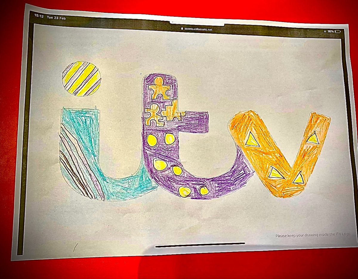 Sobha_sharma's tweet image. My 8 year old son designed this logo for ITV #itvkidscreate