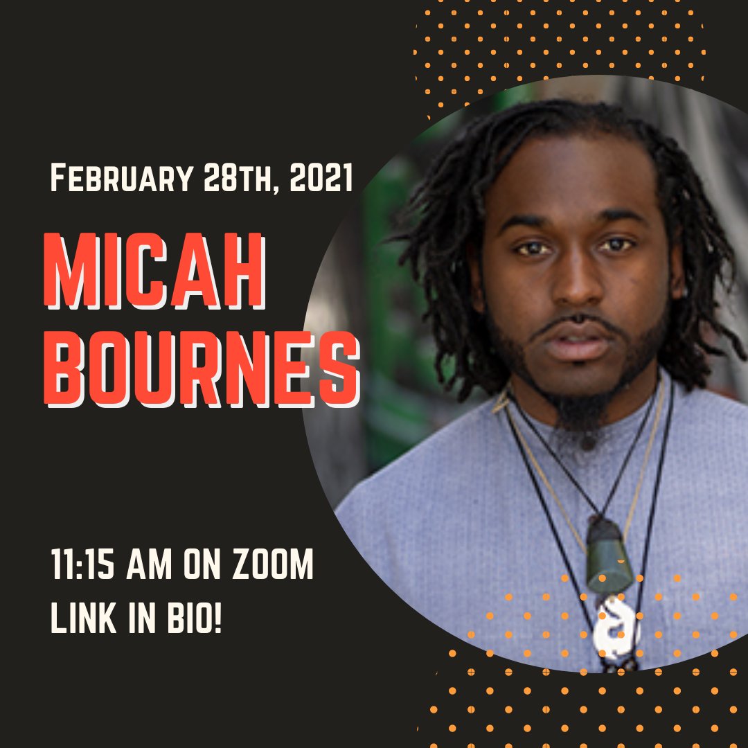 On Sunday the 28th, we will have Micah Bournes as a guest speaker during worship. Micah Bournes is a poet, rapper, and blues singer from Long Beach, California. He's most known for his dynamic performances of spoken word poetry. 
Visit buff.ly/2KOnsS6 to access Zoom.
