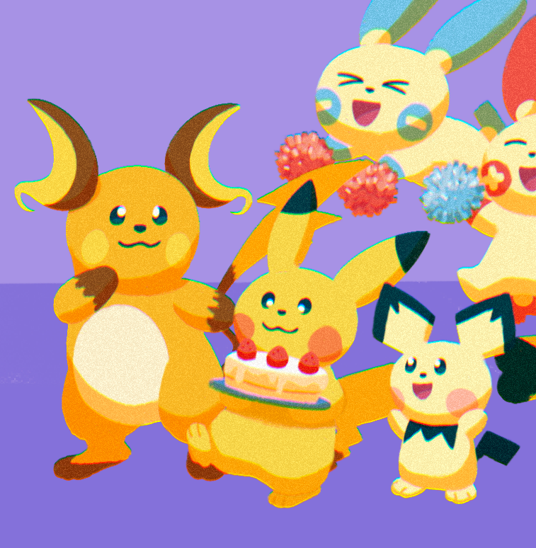 check_a_roony's tweet photo. 25 pokemon for #Pokemon25! happy birthday to a series that is near and dear to my heart 💖 #PokemonDay https://t.co/rQ0fekDRj8