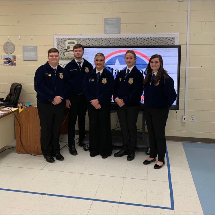 Thursday our FFA Cooperative Development Challenge team competed at the State level and won the region, placing second in the state. We are so proud of these Patriots! #FFA