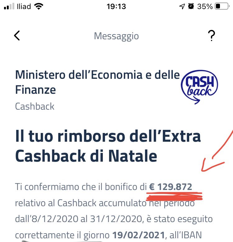 MAGARI!!!!! ;-) #CashbackDiStato @IOitaliait errore in buona fede, capita. Lo correggete nel prossimo sprint? #agile