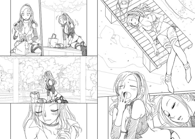 見開き単位で作業してた下描き…5
台詞フキダシ擬音は消しています
今回はエロいシーンがあるのでご注意を………_φ(>∇<;) 