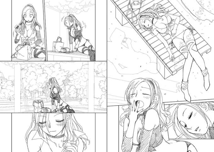 見開き単位で作業してた下描き…5
台詞フキダシ擬音は消しています
今回はエロいシーンがあるのでご注意を………_φ(>∇<;) 