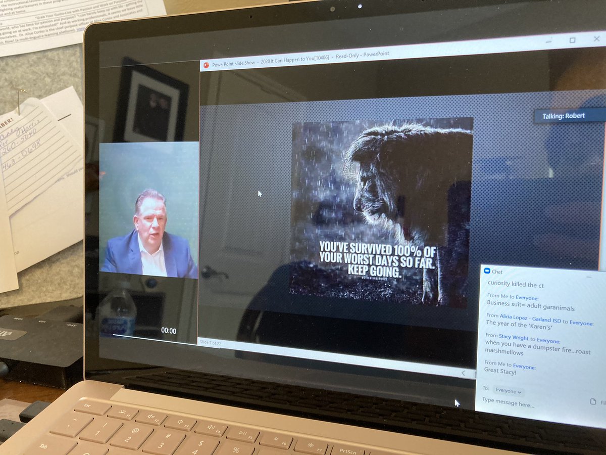 bvesa2017's tweet photo. What to do when everyone turns to you for help, but you are the one who is going through tough times. Thanks Dr. Robert Riza for your words of wisdom at @tesatexas virtual workshop hosted by @bvesa2017 https://t.co/MNVdc8BSry