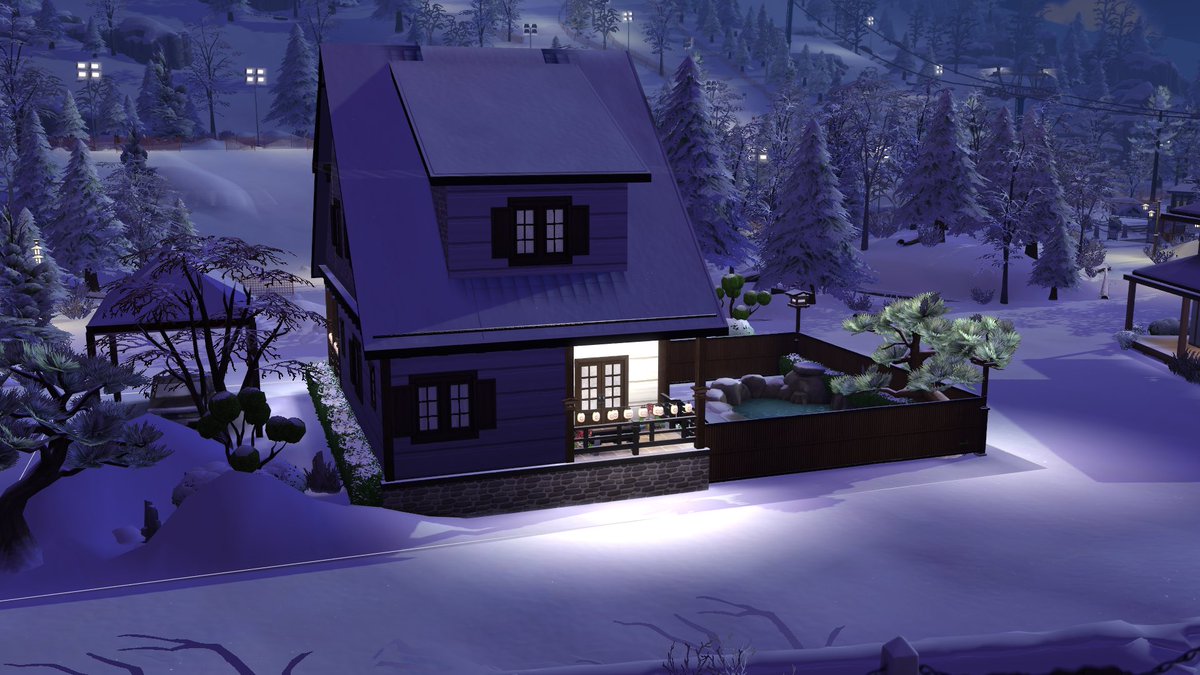 Pizca21's tweet photo. Os pongo con más detalle mi casita en la nieve (no cc), la podéis descargar en mi galería 💚 #Sims4 #ShowUsYourBuilds #SimsHouses #TheSims4 #simscreatorscommunity #creadoressims https://t.co/qeSAKtV1dX