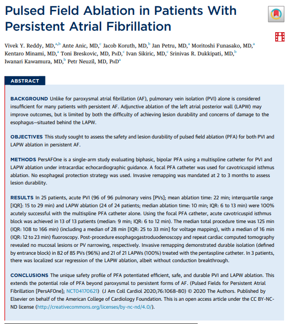 netta_doc's tweet photo. Lots of dicussion surrounding #PFA during #WAFib2021. Re-up'ing this article on #PulsedFieldAblation from @jskoruth Vivek Reddy et al from @JACCJournals that has been referenced by multiple speakers!
https://t.co/LpjmObeNyc
#AblateAFib https://t.co/KQBlwQsVK5