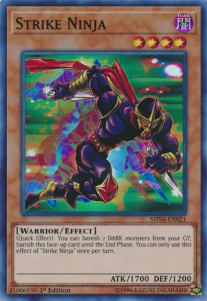 DDM_Enthusiast's tweet photo. @YuGiOhTCGEU Reminder: Tomorrow (28th of February) is Duke Devlins Birthday!!!

"Strike Ninja" is an iconic card, that he used as his Deckmaster in his Duel against Nezbitt in Episode 106-107 of Yu-Gi-Oh!
#DukeDevlinBirthday

Day 155 of asking for the official return of Dungeon Dice Monsters https://t.co/yNnHXpALkQ